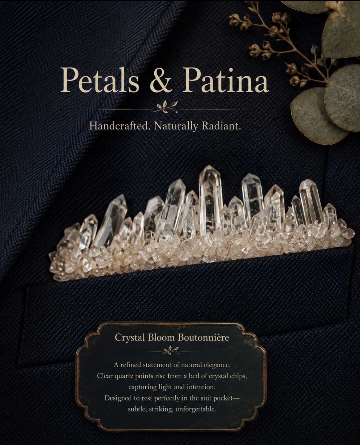 Crystal Bloom Boutonnière